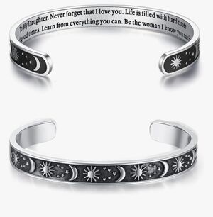Sun and Moon Silver Bracelet
